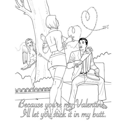 My Naughty Valentine Colouring Book - Image 5