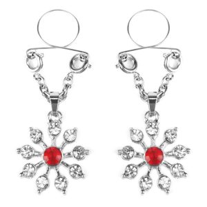Ruby and Diamond Star Nipple Jewellery