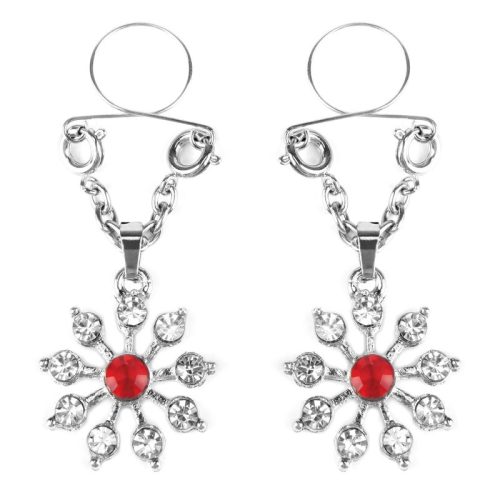 Ruby and Diamond Star Nipple Jewellery