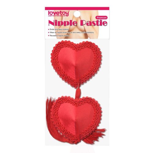 Reusable Red Heart Tassels Nipple Pasties - Image 3