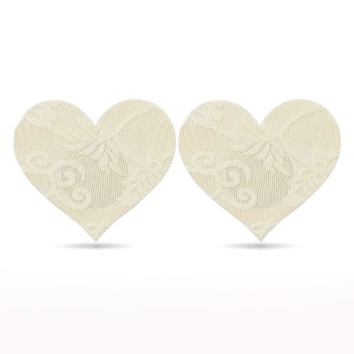 Lace Heart and Flower Nipple Pasties Twin Pk - Image 4