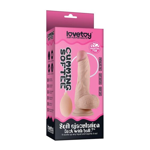 Soft Ejaculation Cock With Ball 8in - Image 4