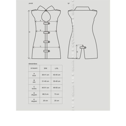 Stewardess Costume Grey 3 Pc - Image 4