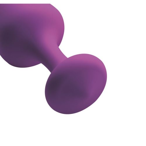 Purple Pleasures 3 Pc Silicone Anal Plugs - Image 3