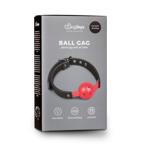 Ball Gag With PVC Ball Red - Image 5