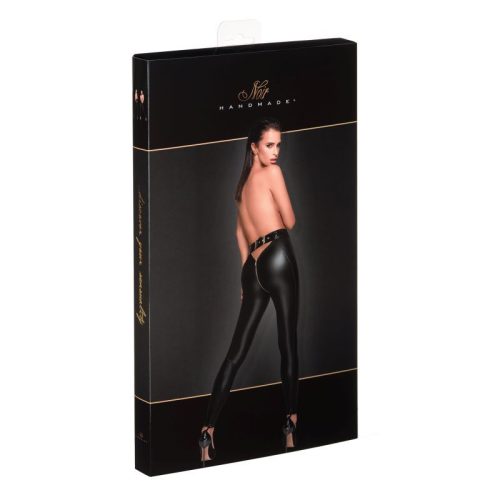 Low Cut Back Leggings w Gold Zipper - Image 4