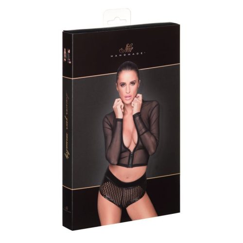 Sheer Zipped Tulle Top - Image 4