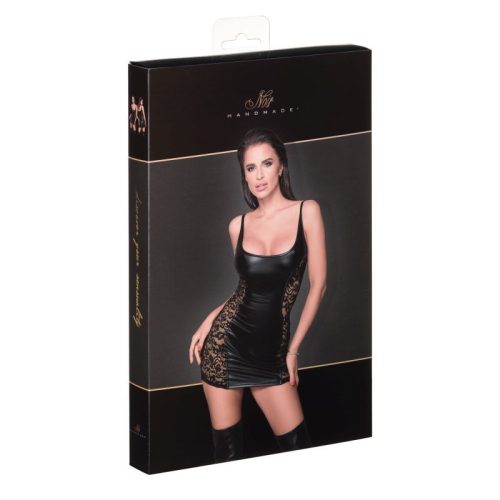 Power Wetlook Dress w Lace Inserts - Image 4