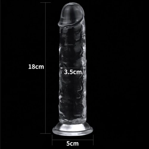 Clear Dildo 7in - Image 5