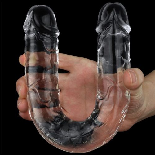 Clear Double Dildo 12in - Image 4