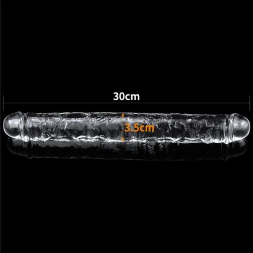 Clear Double Dildo 12in - Image 5