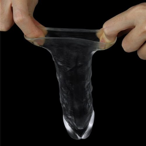 Clear Penis Extender Sleeve Plus 1in - Image 3