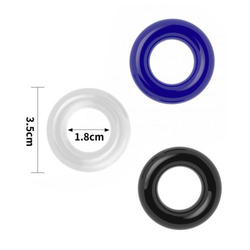 Coloured Triple Donut Cock Ring Set - Image 4