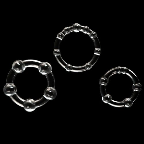 Triple Beaded Donut Ring Set - Image 5