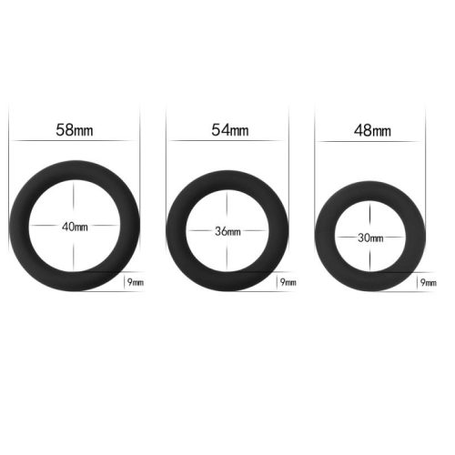 Silicone 3 Pc Cock Ring Set - Image 5