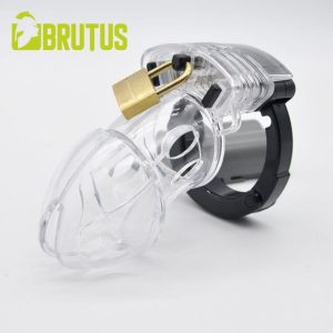 Brutus Alpha Chastity Cage Clear