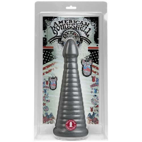 Rockeye 11in Anal Dildo Gun Metal - Image 3