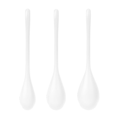 Satisfyer Yoni Power Balls 1 White 3 Pc Set - Image 3