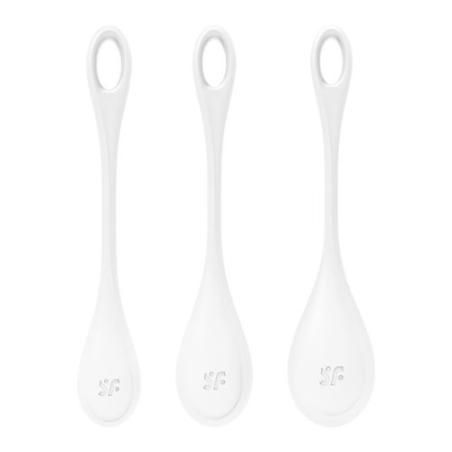 Satisfyer Yoni Power Balls 1 White 3 Pc Set - Image 4