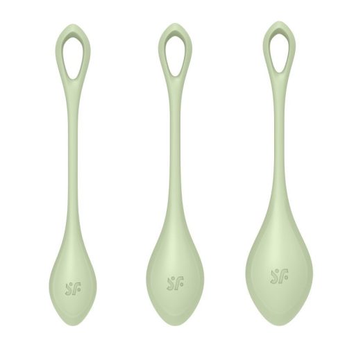 Satisfyer Yoni Power Balls 2 Green 3 Pc Set - Image 3