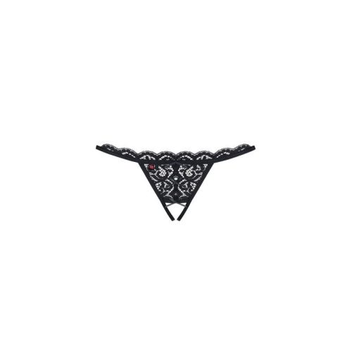 Crotchless Lace Thong 831 Black - Image 4