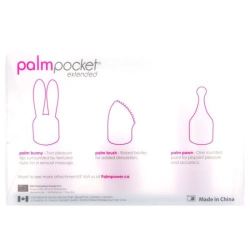 PalmPower Pocket Extended Silicone Massage Heads 3 Pc Set - Image 6