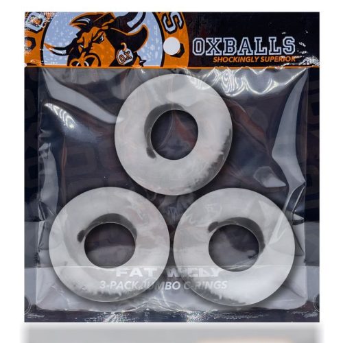 Fat Willy 3 Pc Jumbo Cockrings Clear - Image 3