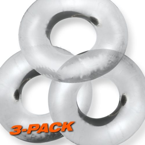 Fat Willy 3 Pc Jumbo Cockrings Clear - Image 5