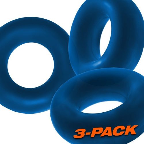 Fat Willy 3 Pc Jumbo Cockrings Space Blue - Image 3