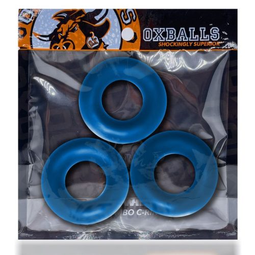 Fat Willy 3 Pc Jumbo Cockrings Space Blue - Image 4