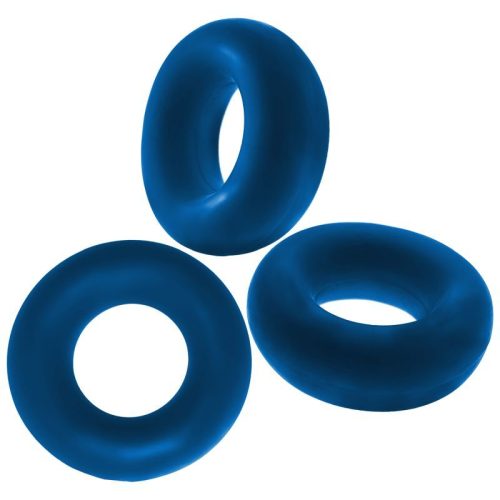 Fat Willy 3 Pc Jumbo Cockrings Space Blue - Image 5
