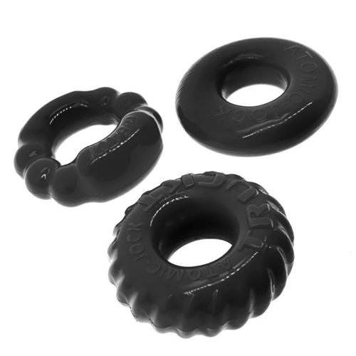 Bonemaker 3 Pc Cockring Set Black - Image 3