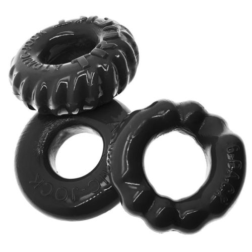 Bonemaker 3 Pc Cockring Set Black - Image 4