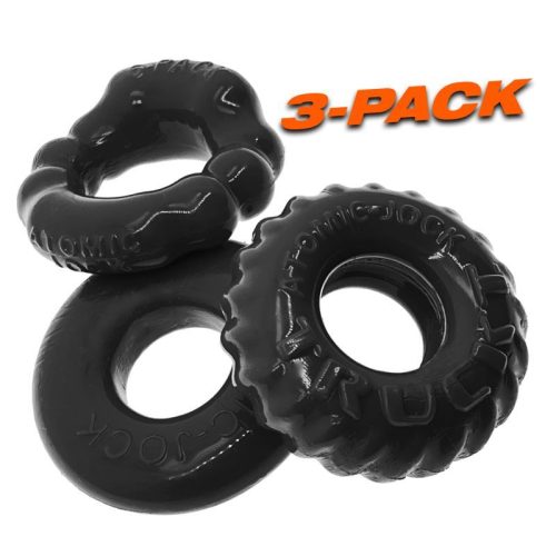 Bonemaker 3 Pc Cockring Set Black - Image 5