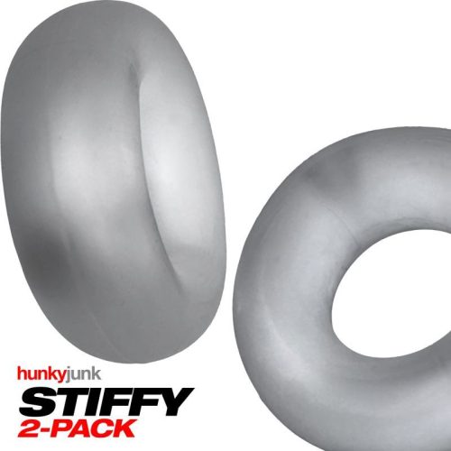 Stiffy 2 Pc Bulge Cockrings by HunkyJunk Ice Clear Ice - Image 5