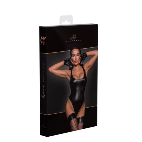 Power Wetlook Bodysuit w High Cut Leg - Image 5