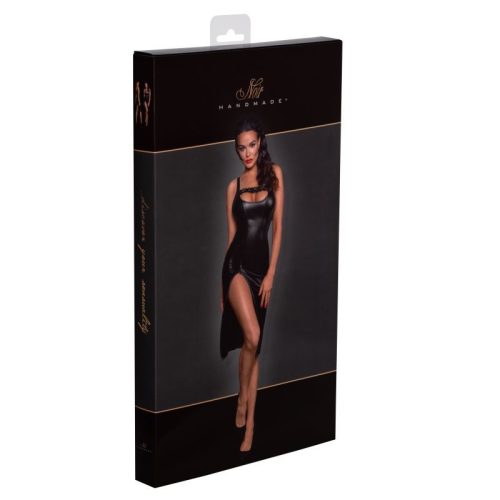 Power Wetlook Midi Dress w Front Zipper - Image 7