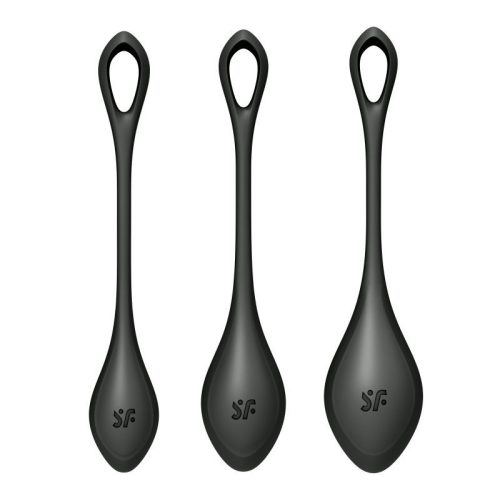 Satisfyer Yoni Power Balls 2 Black 3 Pc Set - Image 4