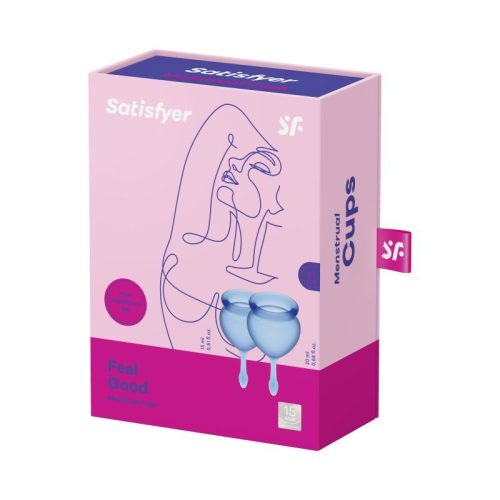 Feel Good Menstrual Cup Dark Blue 2pcs - Image 3
