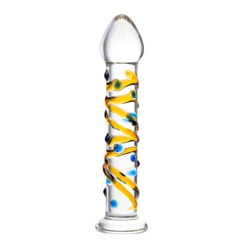 Sexus Glass Dildo Yellow 17.2cm - Image 4