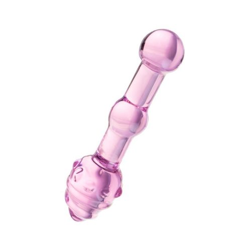 Sexus Glass Dildo Pink 17cm - Image 3