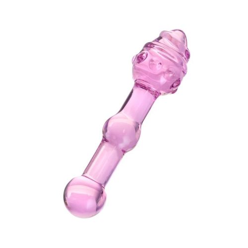 Sexus Glass Dildo Pink 17cm - Image 4