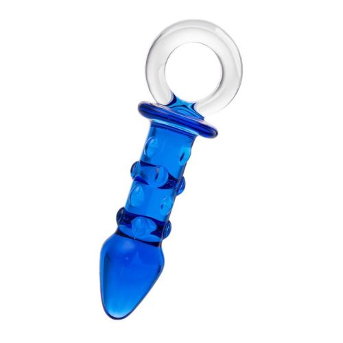 Sexus Glass Butt Plug Navy 16cm - Image 4