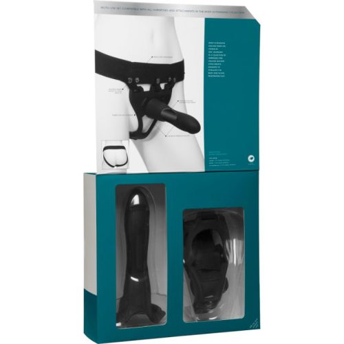 Be Strong 7.5in Slim Dong 2 Pc Hollow Silicone Strap-On Set - Image 6