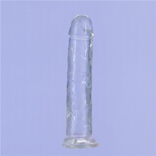 Crystal Dildo Straight 7in Clear - Image 4