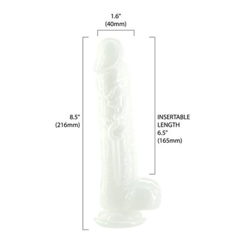 Pearl Dildo 8.5in Pearl White - Image 5