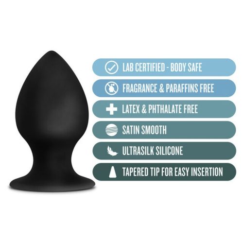 Anal Adventures Platinum Silicone Anal Stout Plug Large - Image 4