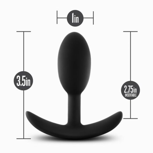 Anal Adventures Platinum Silicone Vibra Slim Plug Small - Image 7
