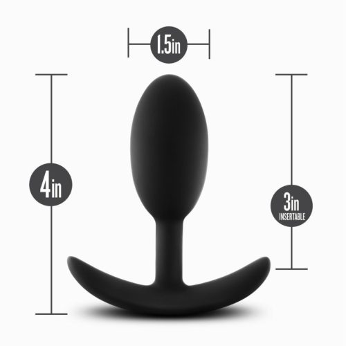 Anal Adventures Platinum Silicone Vibra Slim Plug Medium - Image 6