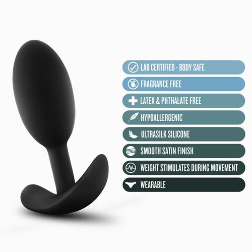 Anal Adventures Platinum Silicone Vibra Slim Plug Medium - Image 7